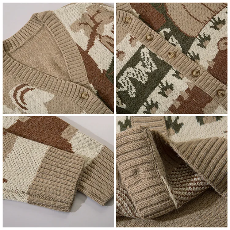 custom-men-s-vintage-animal-jacquard-knit-cardigan-knitting-details