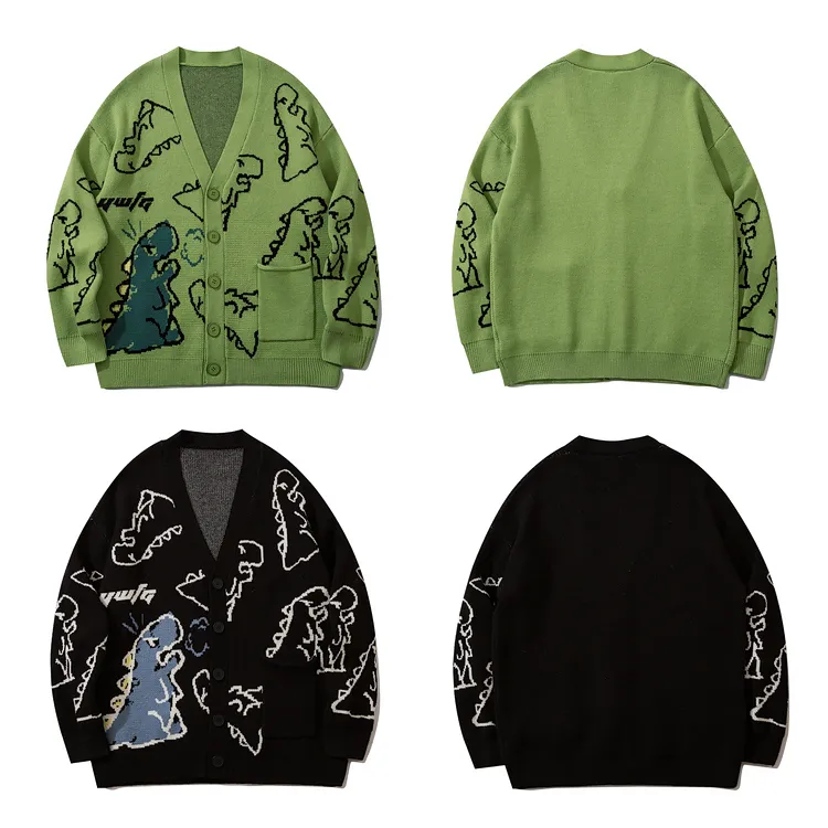 custom-men-s-dinosaur-jacquard-knit-cardigan-flat-display