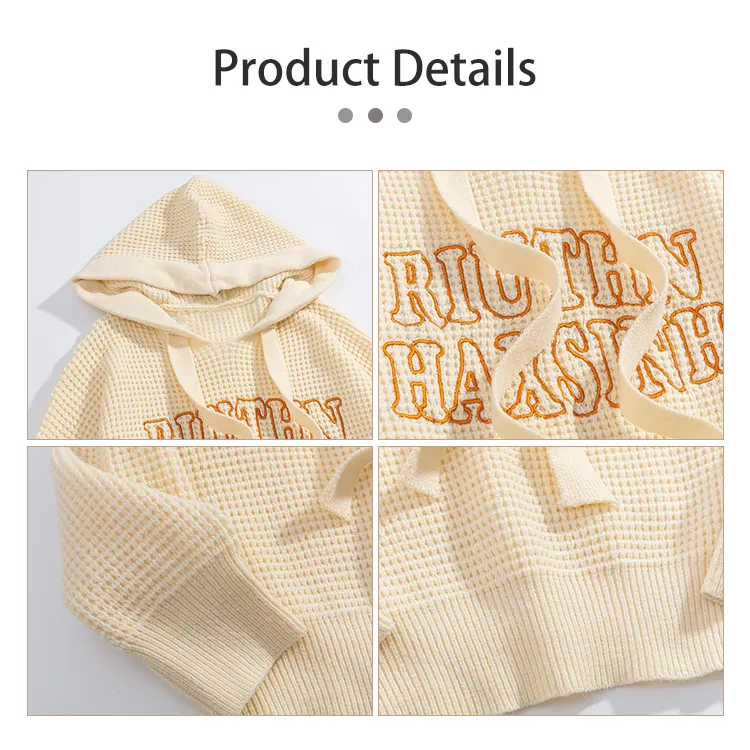 custom-men-s-heavyweight-waffle-knit-graphic-hoodie-knitting-details