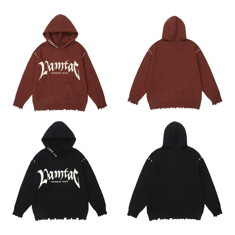custom-oversized-distressed-gothic-knit-hoodie-flat-display