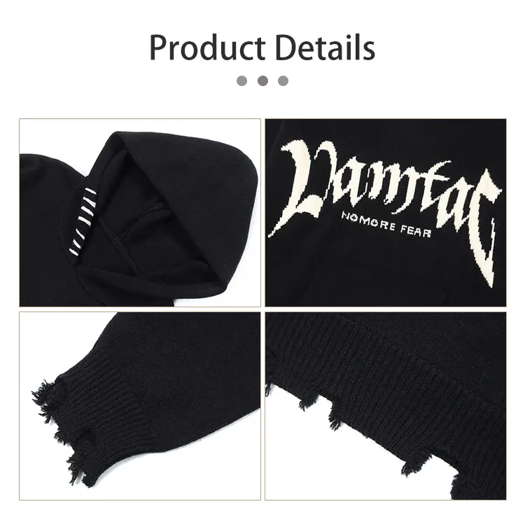 custom-oversized-distressed-gothic-knit-hoodie-knitting-details