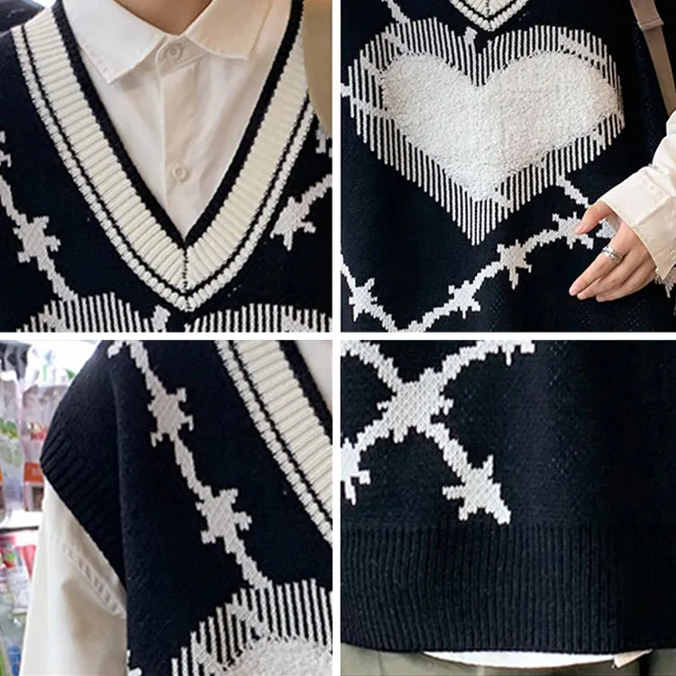 custom-oversized-y2k-heart-knit-vest-knitting-details