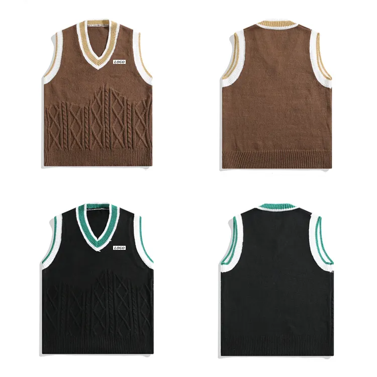 custom-preppy-cable-knit-sweater-vest-mixed-stitch-flat-display
