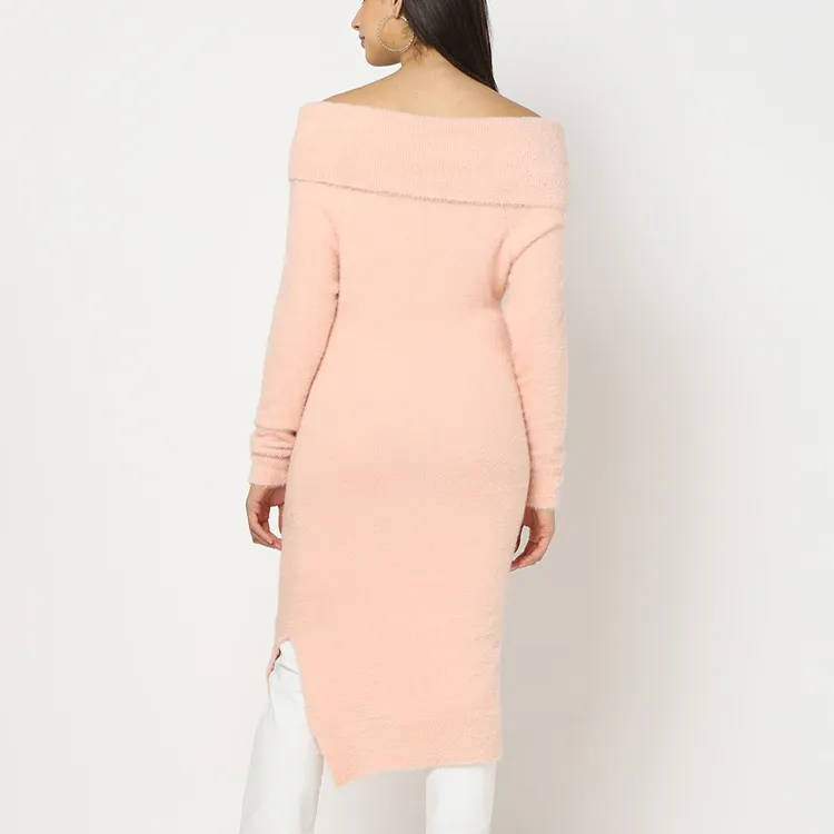 custom-off-shoulder-chenille-sweater-dress-back