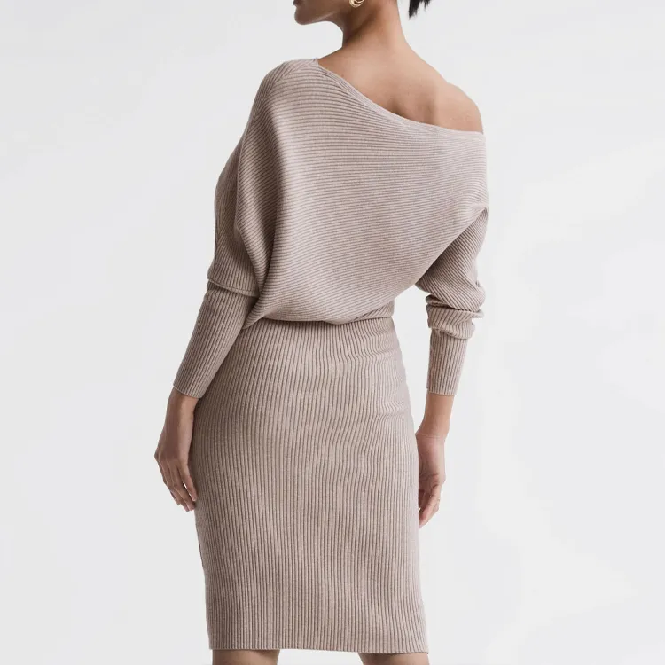custom-off-shoulder-ribbed-knit-sweater-dress-back