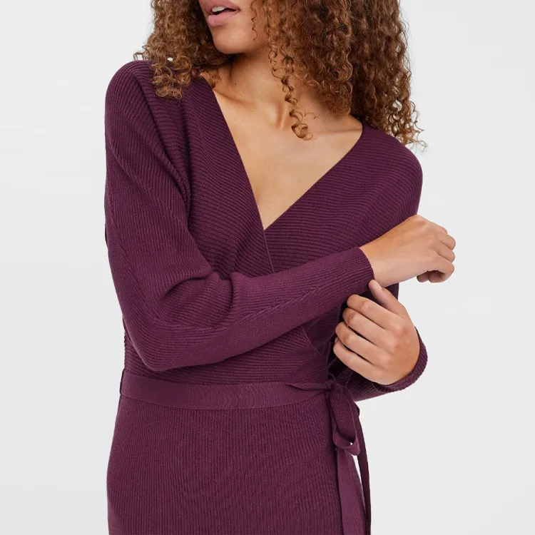 custom-wrap-front-ribbed-knit-sweater-dress-knitting-details