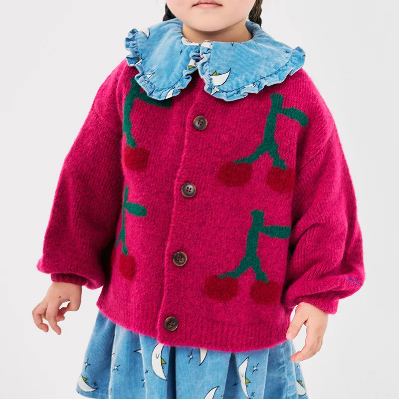 custom-kids-cherry-mohair-blend-cardigan-model-showcase