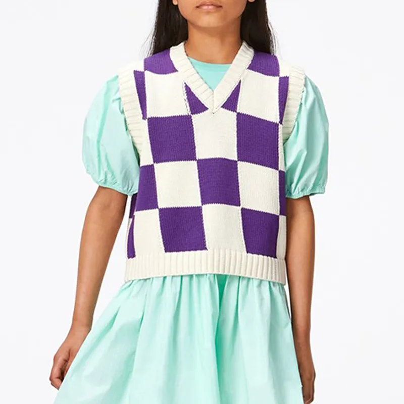 custom-kids-intarsia-checkerboard-sweater-vest-model-showcase