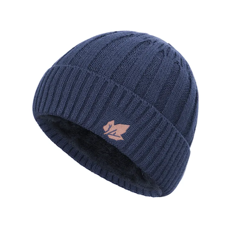 custom-unisex-chunky-rib-knit-cuffed-beanie-blue