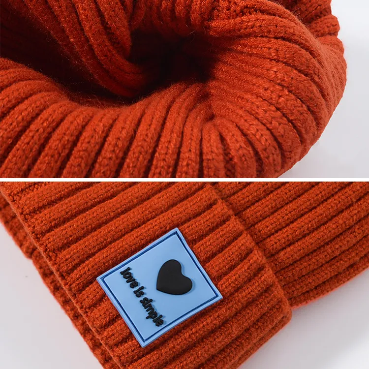 custom-unisex-rib-knit-cuffed-beanie-logo-patch-knitting-details