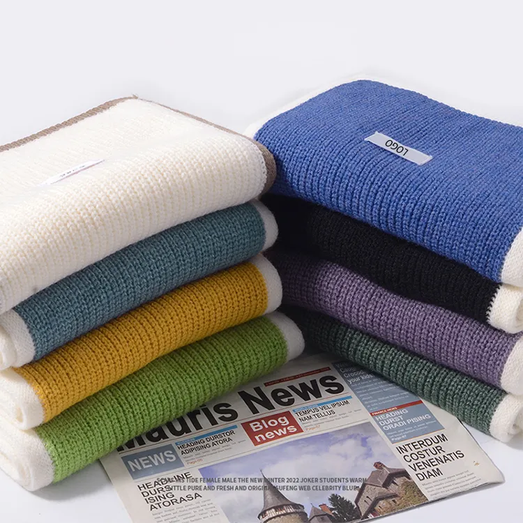 custom-contrast-trim-ribbed-knit-scarf-flat-display
