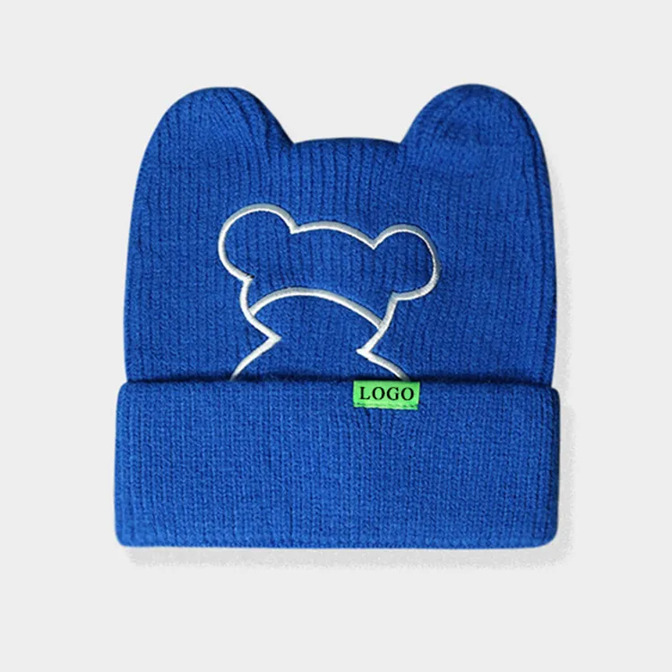 custom-cute-bear-ear-beanie-hat-blue