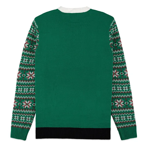 custom-light-up-polar-bear-christmas-sweater-green-back