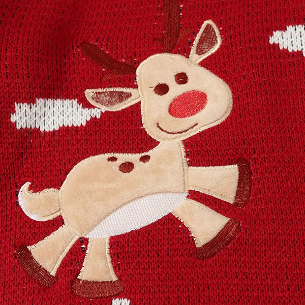 custom-merry-christmas-reindeer-mock-neck-sweater-knitting-details