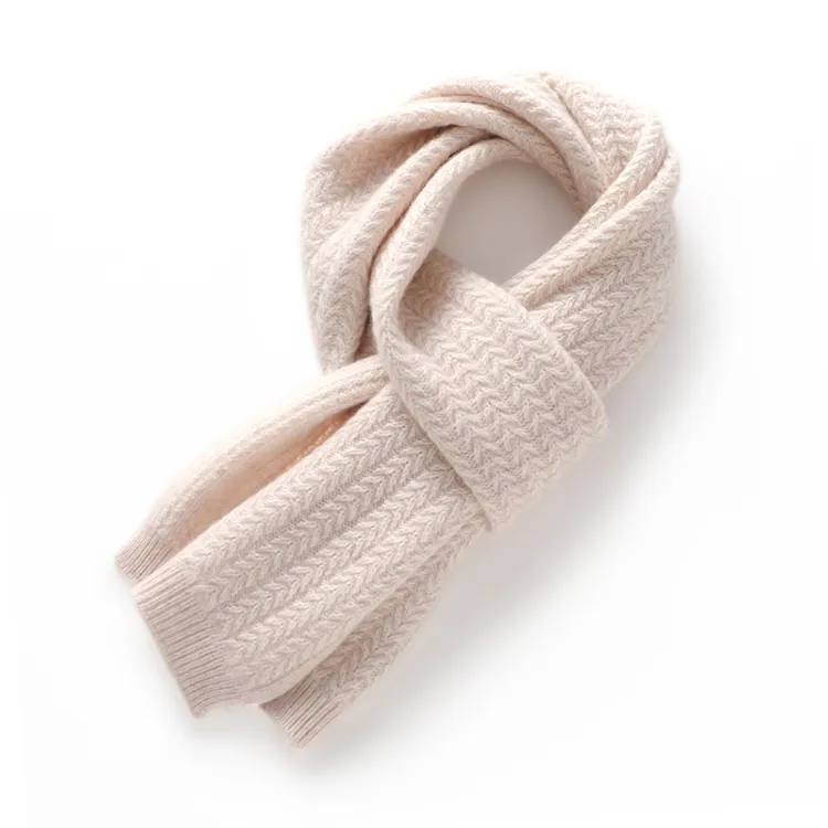 custom-ribbed-knit-winter-scarf-white