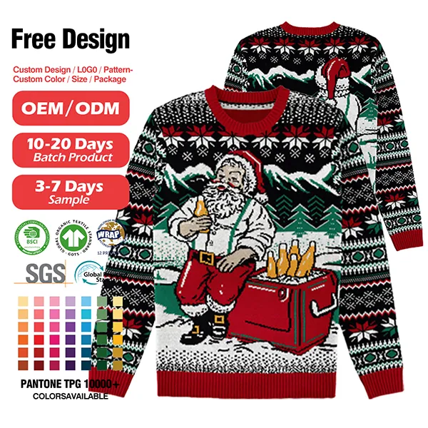 custom-santa-beer-cooler-christmas-sweater-flat-display