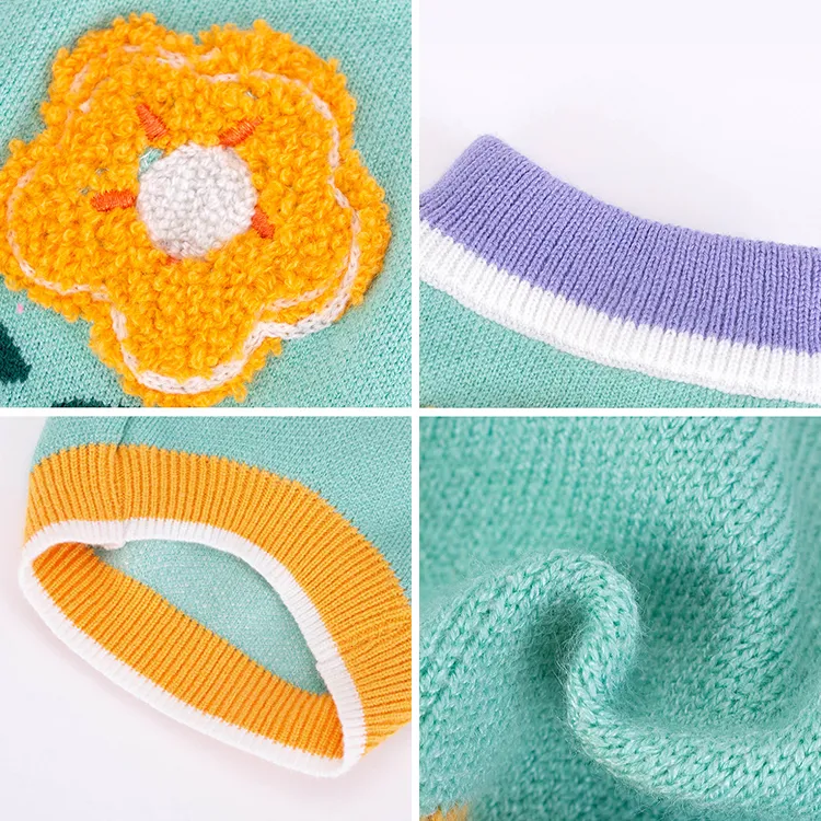 custom-floral-applique-pet-sweater-knitting-details