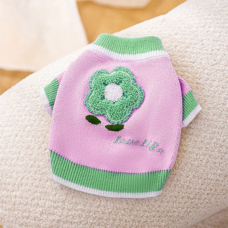 custom-floral-applique-pet-sweater-pink
