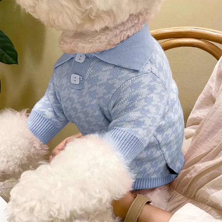 custom-houndstooth-knit-pet-sweater-light-blue