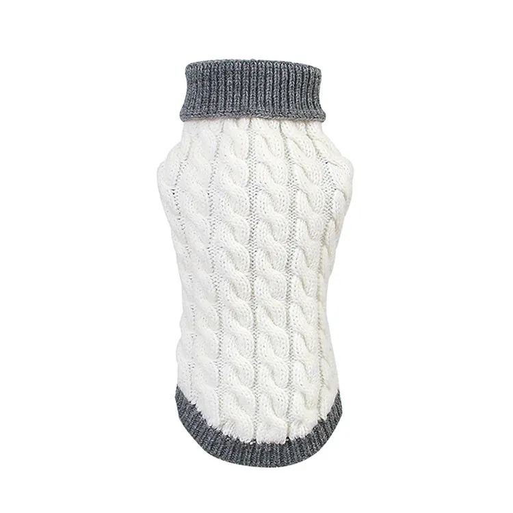 custom-cable-knit-color-blocked-pet-sweater-white