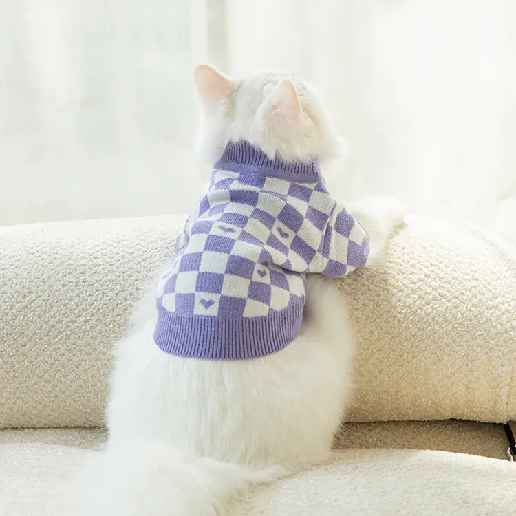 custom-checkerboard-heart-pet-sweater-purple