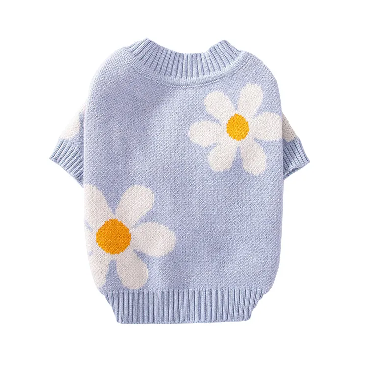 custom-floral-daisy-pet-sweater-purple