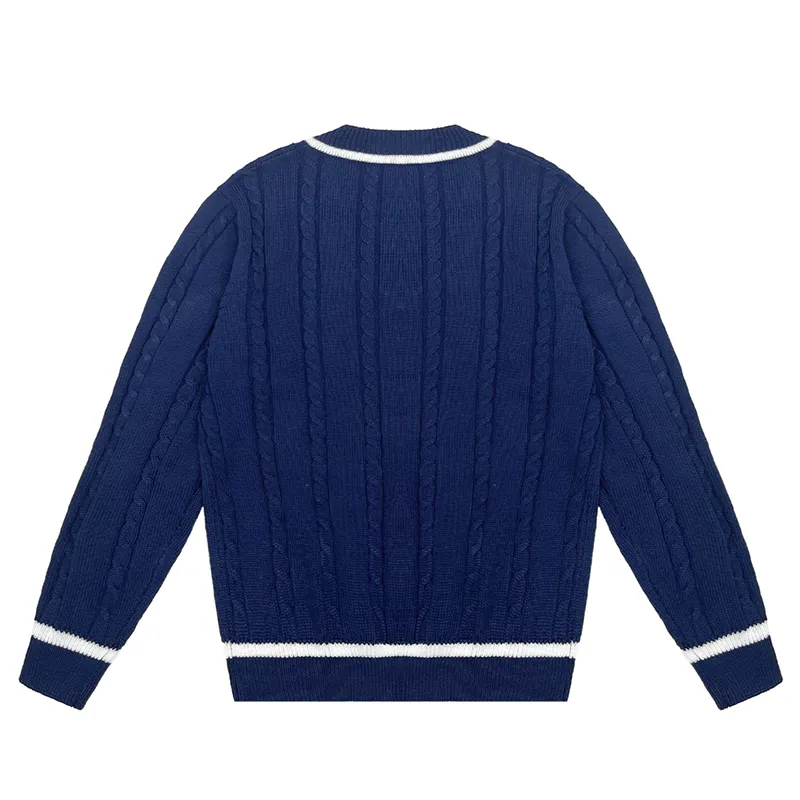 custom-childrens-cable-knit-v-neck-sweater-back