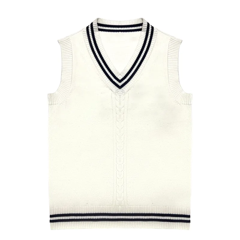custom-striped-v-neck-sweater-vest-black