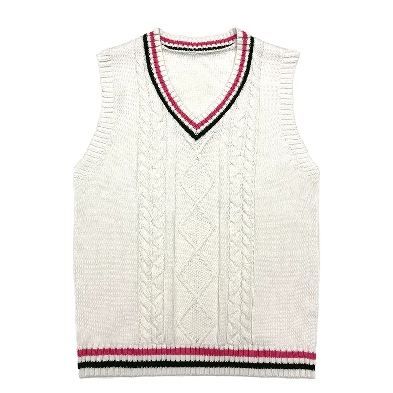 custom-striped-v-neck-sweater-vest-school-uniform-pink