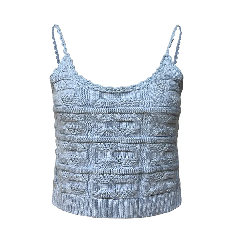 dusty-blue-geometric-cable-knit-tank-top-from-sweater-manufacturer