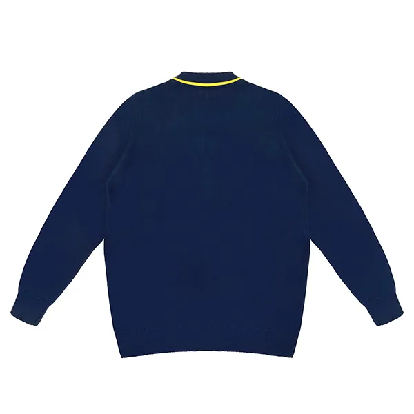 custom-cotton-v-neck-school-cardigan-jacket-back