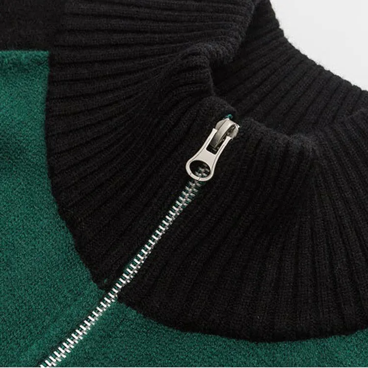 custom-color-block-raglan-knit-zip-up-jacket-collar-details