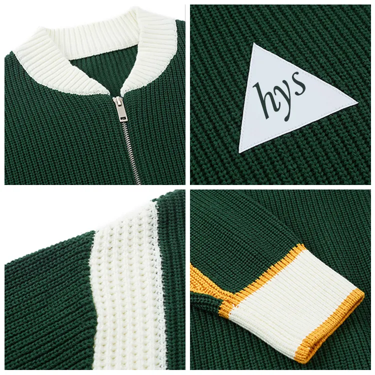 custom-varsity-color-block-knit-zip-up-jacket-knitting-details
