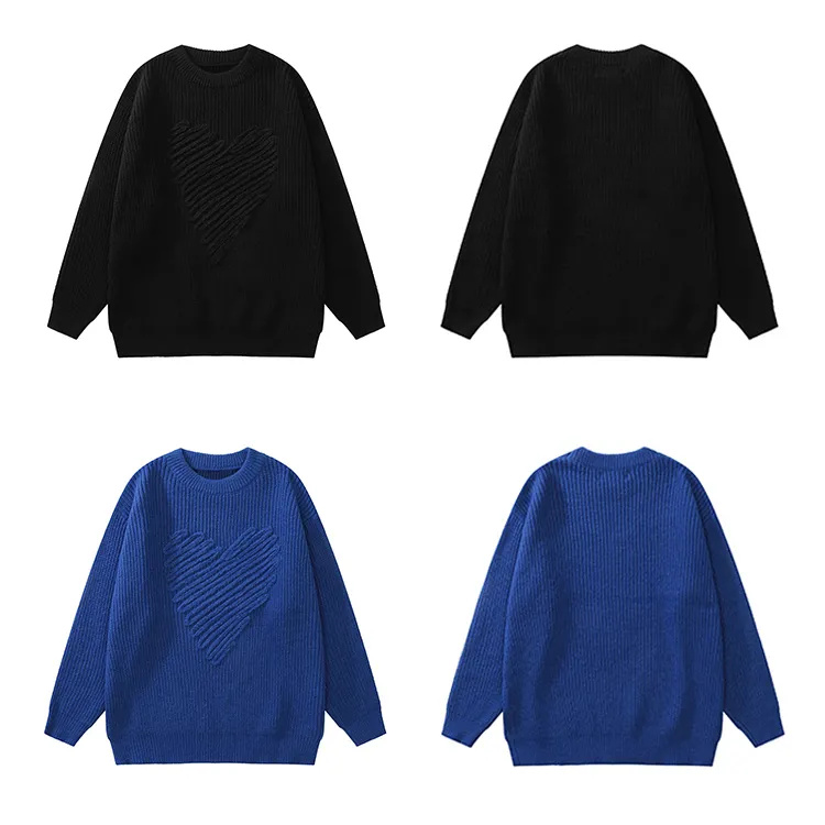 custom-heart-textured-knit-sweater-flat-display