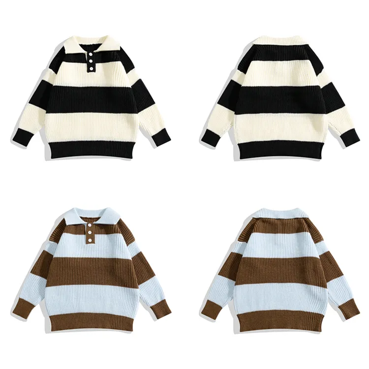 custom-striped-polo-knit-sweater-flat-display