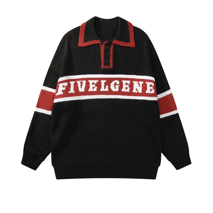 custom-varsity-graphic-polo-knit-sweater-red-and-black