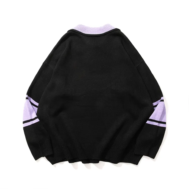 custom-varsity-letter-polo-half-zip-knit-sweater-back