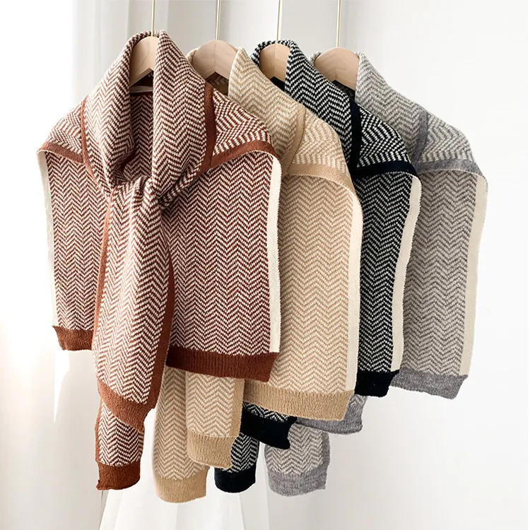 custom-herringbone-jacquard-knit-poncho-scarf-all-colors