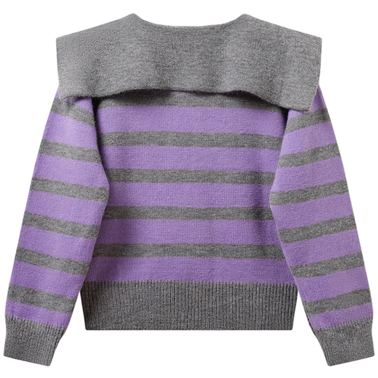 custom-striped-sailor-collar-zip-up-knit-jacket-back