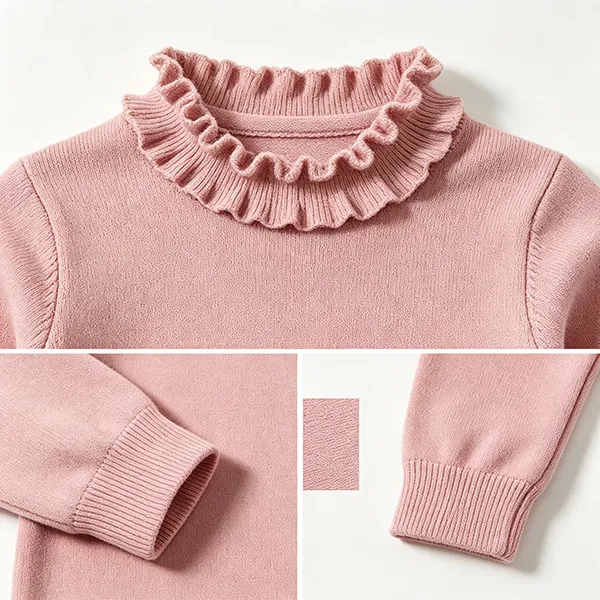 custom-oem-infant-ruffled-neck-romper-jumpsuit-knitting-details