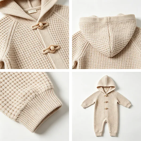 knit-baby-hooded-onesie-waffle-romper-knitting-details