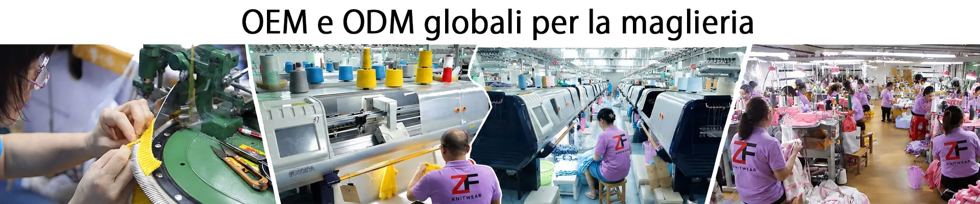 Stabilimento di produzione di maglioni e maglieria a Guangzhou