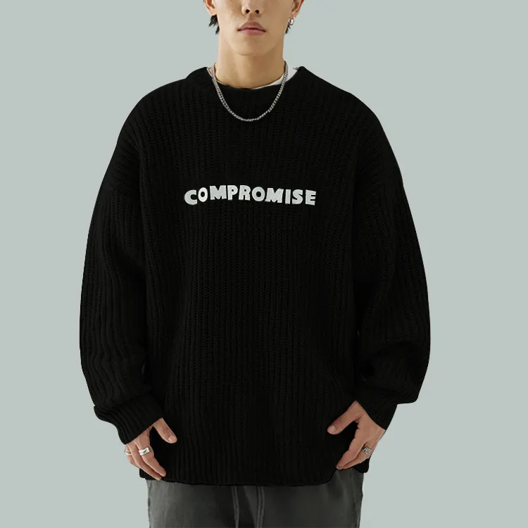 custom-mens-heavy-gauge-ribbed-embroidery-sweater-black