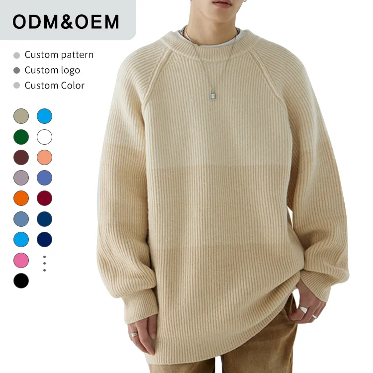 custom-mens-oversized-ribbed-wool-blend-pullover