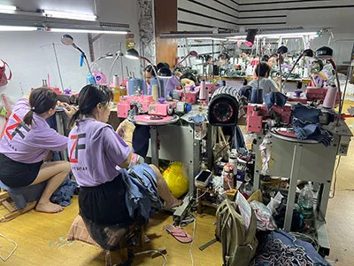Stitching on linking machines