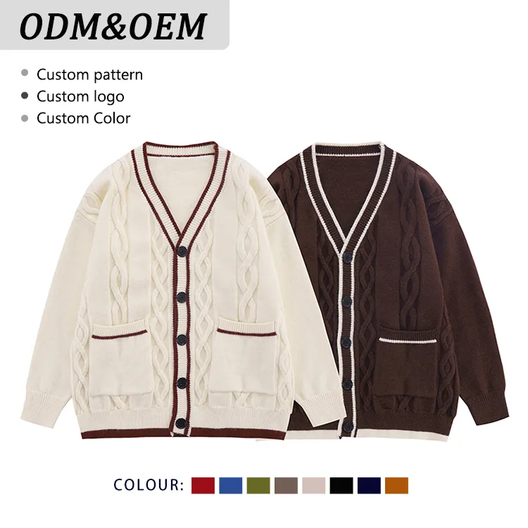 custom-men-s-cable-knit-v-neck-cardigan