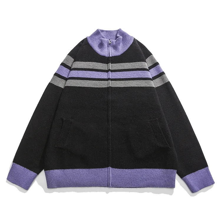 custom-men-s-stripe-full-zip-cardigan-purple