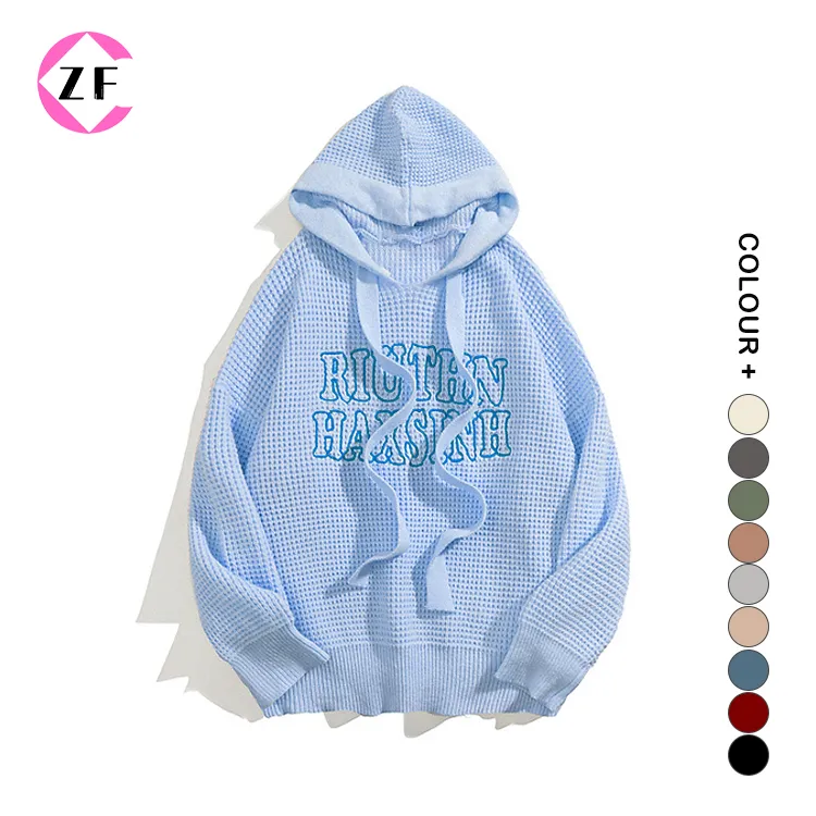 custom-men-s-heavyweight-waffle-knit-graphic-hoodie-sky-blue