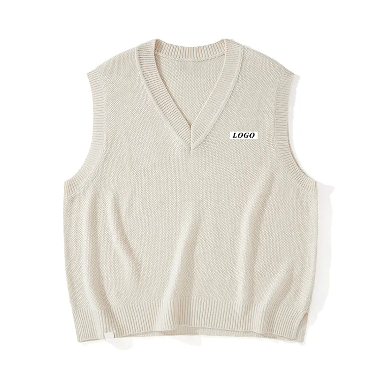 custom-v-neck-knit-vest-oversized-boxy-fit-white