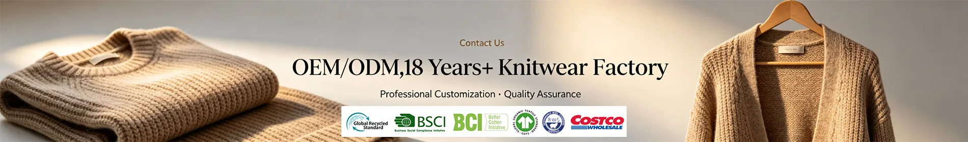 Contact Us : Leading Custom Sweater Supplier and Manufacturer in China